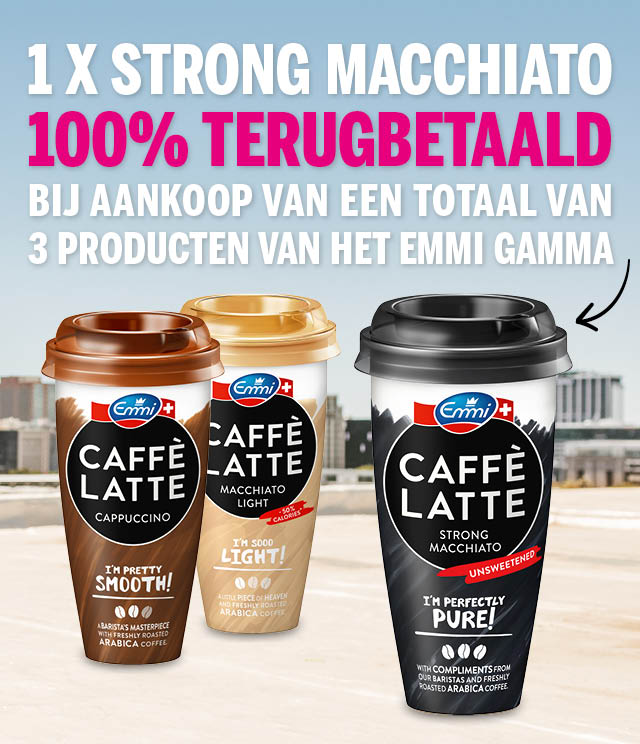 Emmi CAFFÈ LATTE - Strong Macchiato 2+1 gratis cashback op myShopi