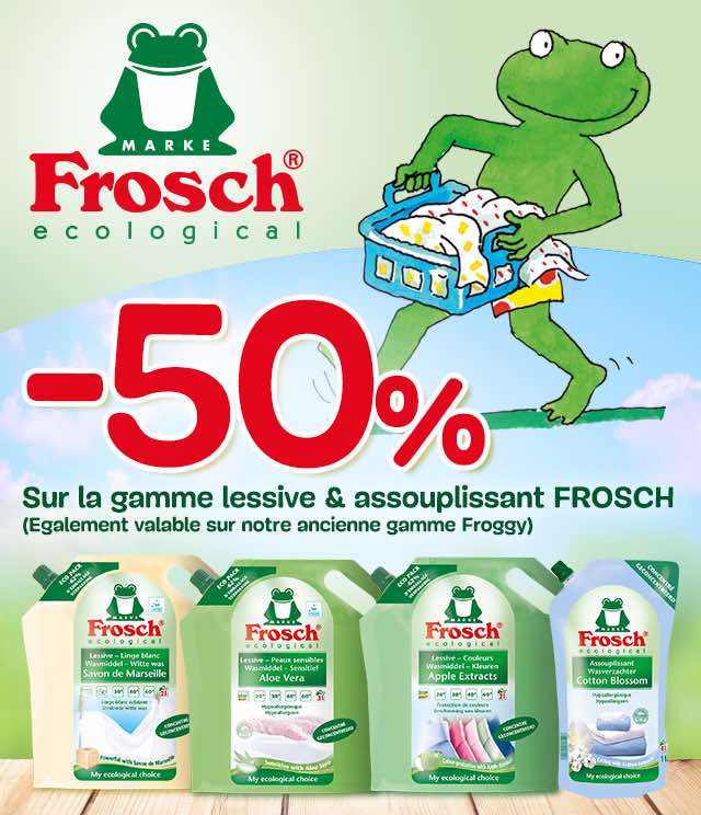 Cashback Frosch Lessive 50% Remboursé sur myShopi