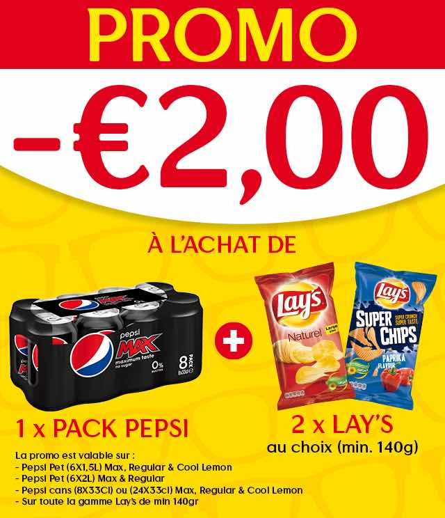 Cashback Pepsi - Lay's 2€ Remboursés sur myShopi