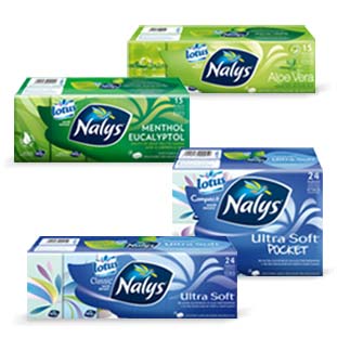 Cashback Nalys Lotus Mouchoirs en étuis 70% Remboursé sur myShopi