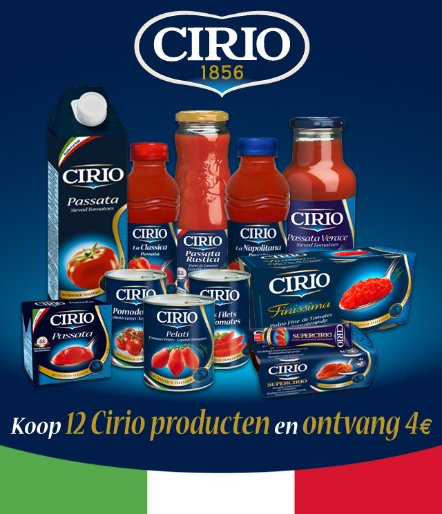 Cirio Spaaractie €4 terugbetaald cashback op myShopi