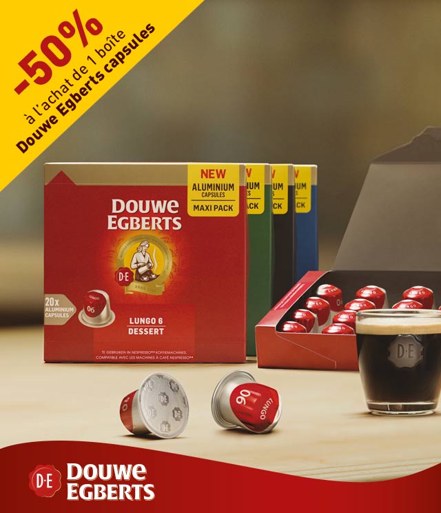 Cashback Douwe Egberts capsules 50% remboursé sur myShopi