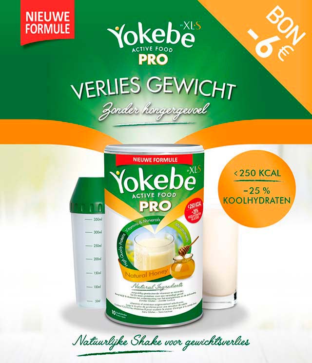 Yokebe Active Food PRO €6 terugbetaald cashback op myShopi