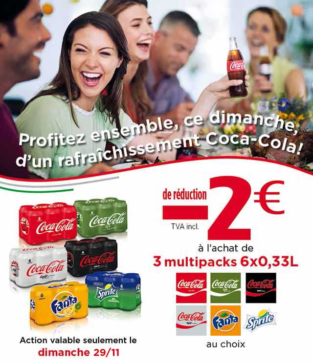Cashback Coca Cola Sunday Only Offer €2 Remboursés sur myShopi