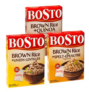 Cashback Bosto Brown Rice + quinoa, épeautre ou lentilles 1+1 gratuit sur myShopi