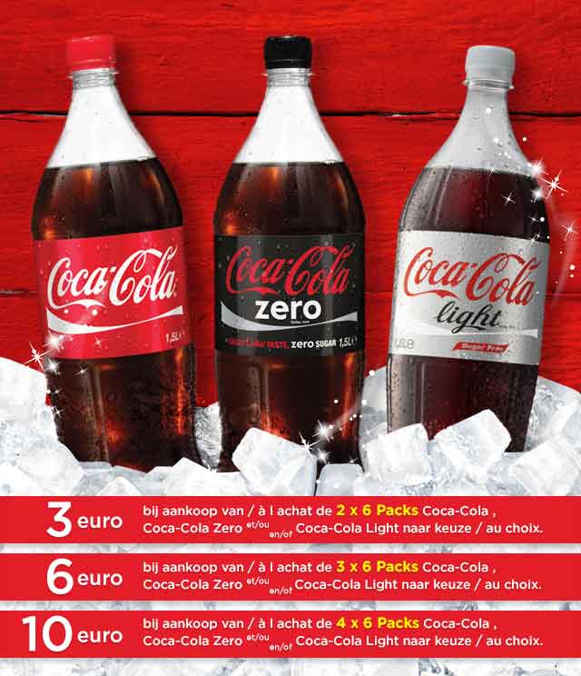 Coca-Cola -3€ / -6€ / -10€ cashback op myShopi
