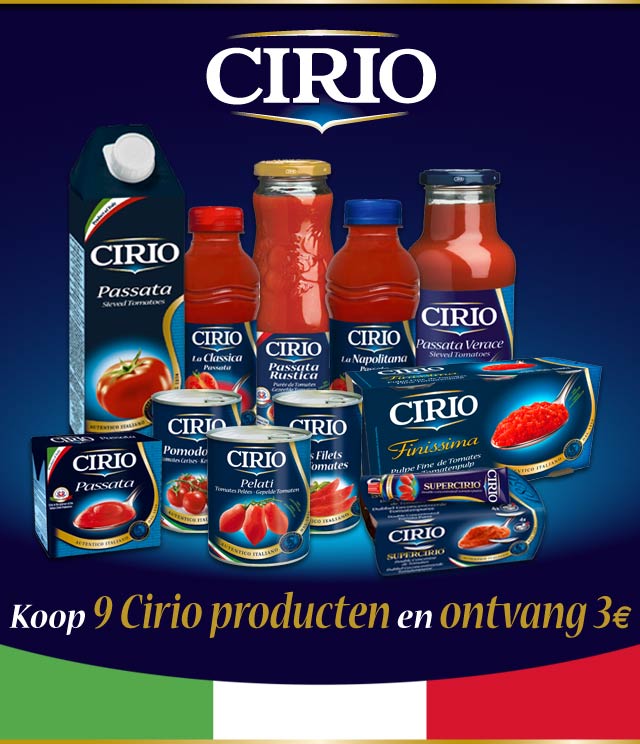 Cirio Spaaractie 3€ Terugbetaald cashback op myShopi