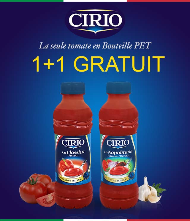 Cashback Cirio Passata De Tomates 1+1 Gratuit sur myShopi