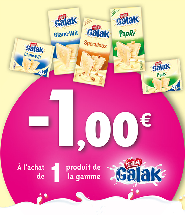 Cashback Tablettes et Barres de chocolat Galak 1€ Remboursé sur myShopi