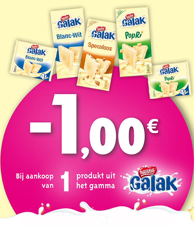 Galak chocoladetabletten €1 terugbetaald cashback op myShopi
