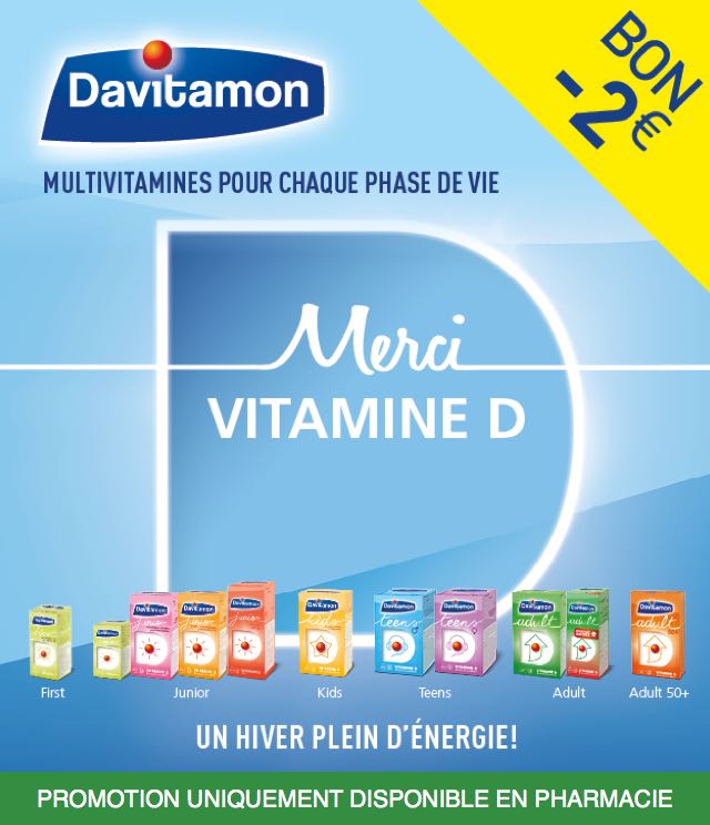 Cashback Davitamon Multivitamines 2€ Remboursés sur myShopi
