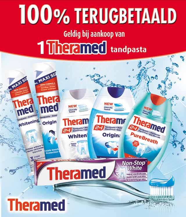 Theramed tandpasta 100% Terugbetaald cashback op myShopi
