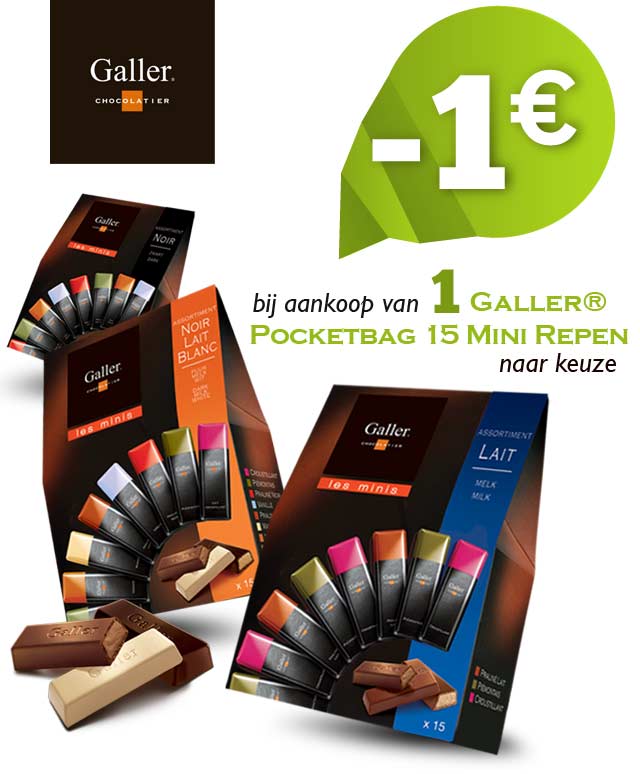 Galler Pocketbag Mini Repen 1€ Terugbetaald cashback op myShopi