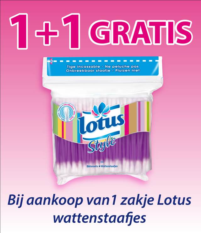 Lotus wattenstaafjes 1 + 1 Gratis cashback op myShopi