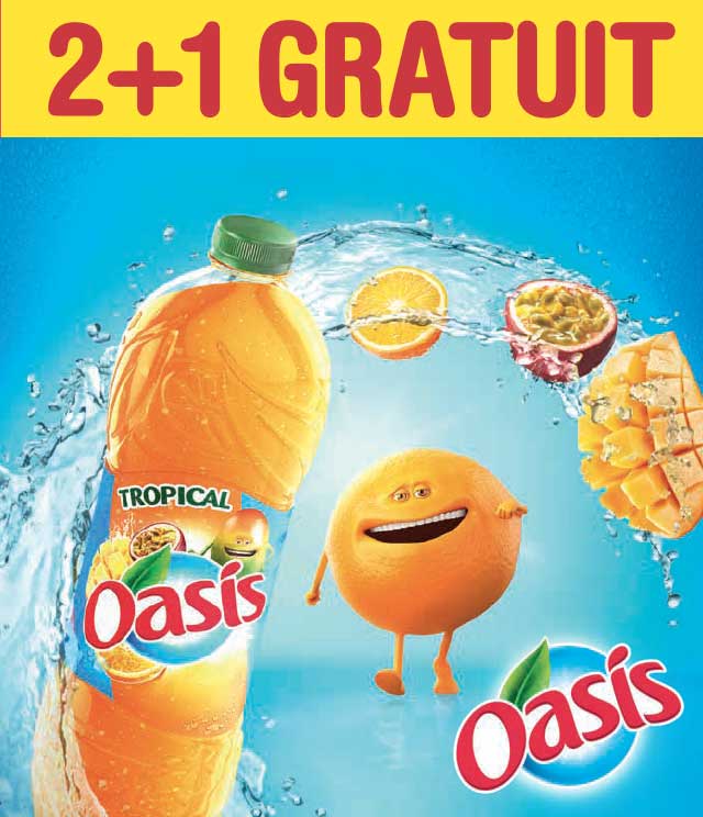 Cashback Oasis 2+1 Gratuit sur myShopi