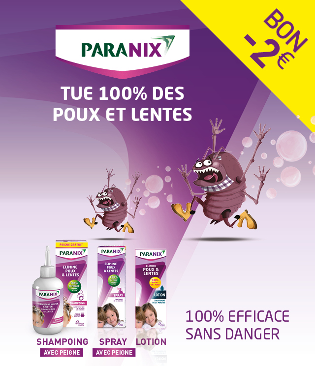 Cashback Paranix 2€ Remboursés sur myShopi