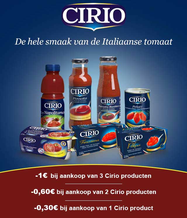 Cirio Tot 1€ Korting cashback op myShopi
