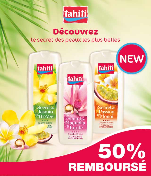 Cashback Tahiti Secret 50% Remboursé sur myShopi