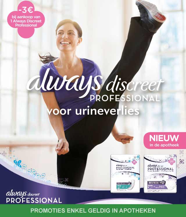 Always Discreet Professional - Urineverlies 3€ Terugbetaald cashback op myShopi