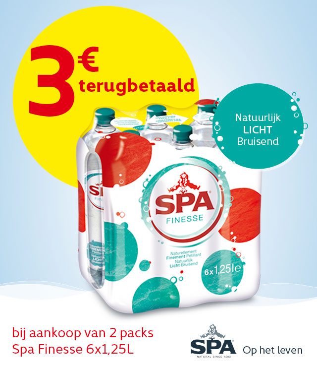 Spa Finesse €3 terugbetaald cashback op myShopi