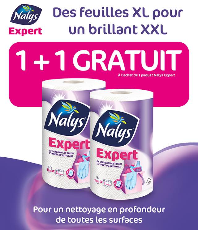 Cashback Nalys/Lotus Expert Essuie-tout 1+1 Gratuit sur myShopi
