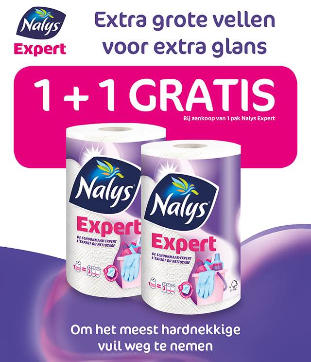 Nalys/Lotus Expert Keukenpapier 1+1 Gratis cashback op myShopi