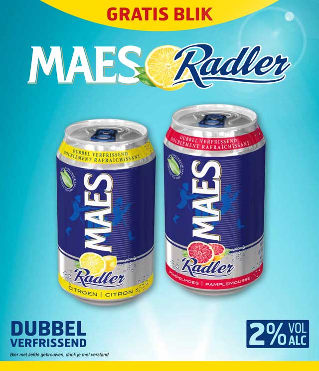 Maes Radler Citroen of Pompelmoes 100% Terugbetaald cashback op myShopi