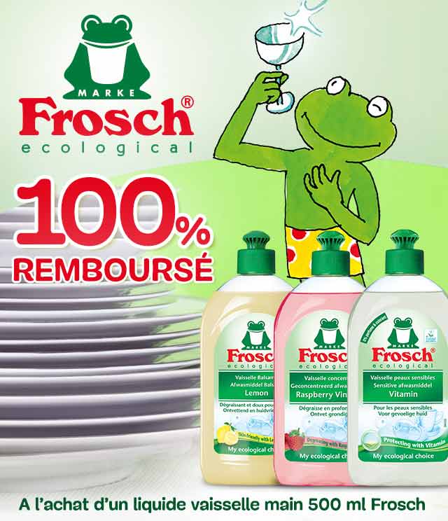 Cashback Frosch liquide vaisselle 100% Remboursé sur myShopi