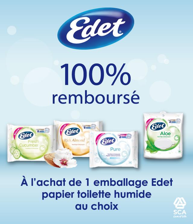 Cashback Edet papier toilette humide 100% Remboursé sur myShopi