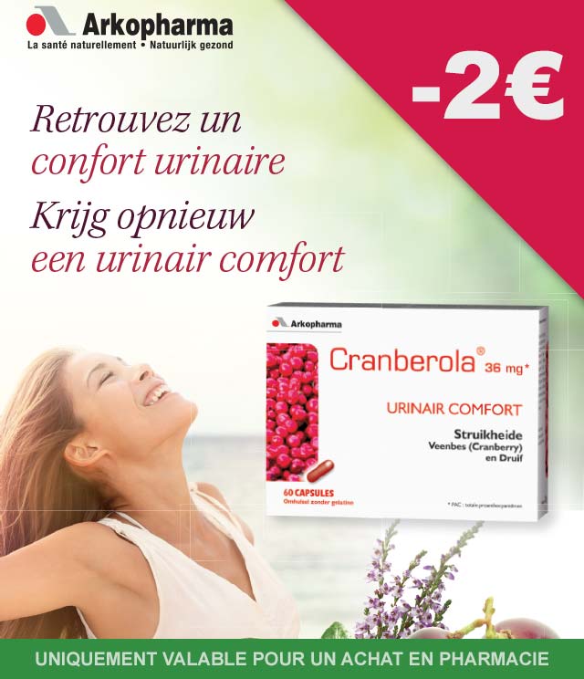 Cashback Cranberola - Confort urinaire 2€ Remboursés sur myShopi