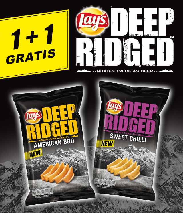 Lay's Deep Ridged 1 + 1 Gratis cashback op myShopi