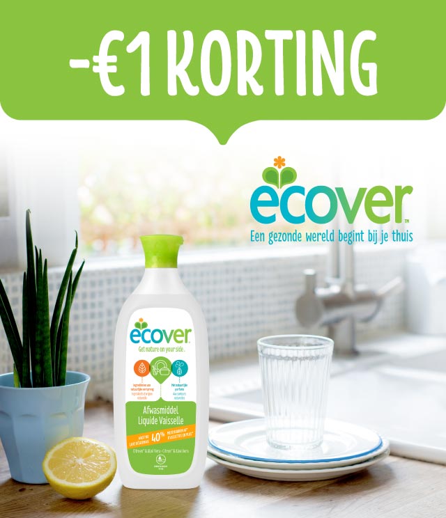 Ecover Afwasmiddel 1€ terugbetaald cashback op myShopi