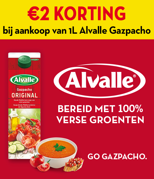 Alvalle Gazpacho €2 terugbetaald cashback op myShopi