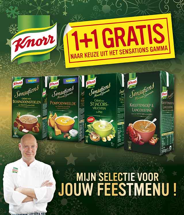 Knorr Sensations Soepen 1L 1 + 1 Gratis cashback op myShopi