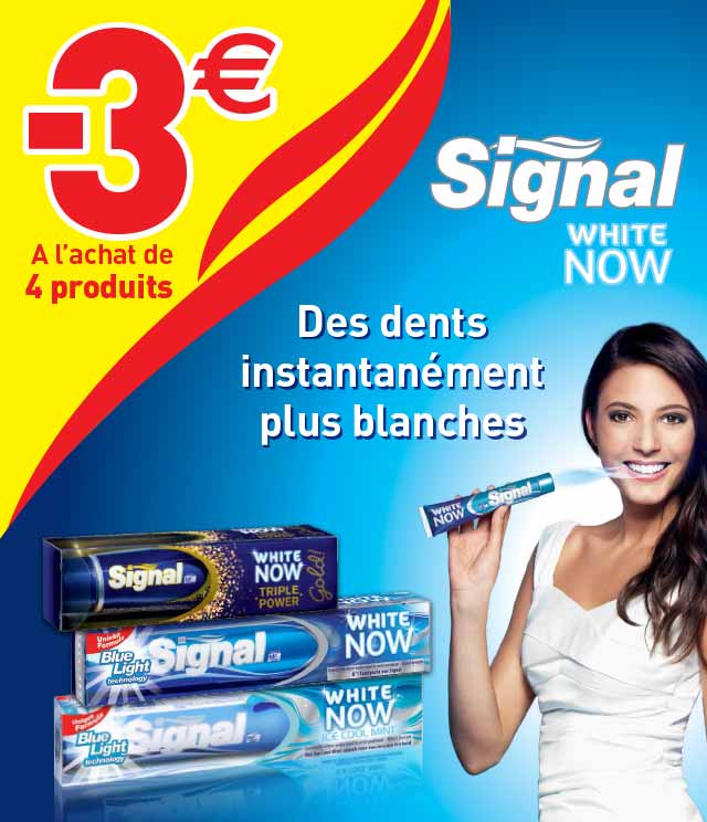 Cashback Signal White Now Dentifrice 3€ Remboursés sur myShopi