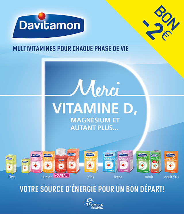 Cashback Davitamon Multivitamines 2€ Remboursés sur myShopi