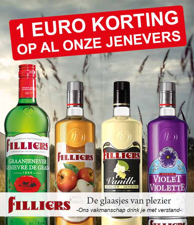 Filliers Jenever 1€ Terugbetaald cashback op myShopi