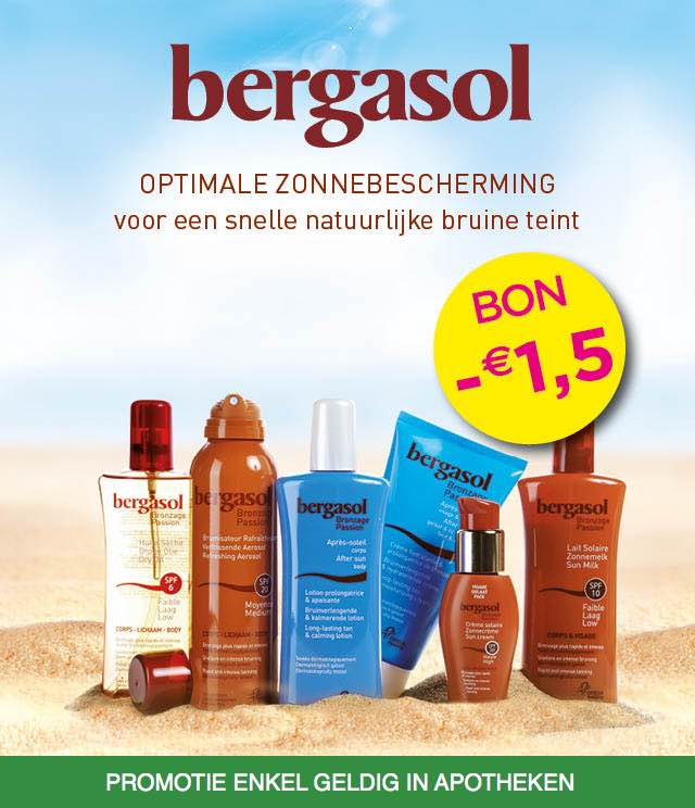 Bergasol - Zonneproducten 1,50€ Terugbetaald cashback op myShopi