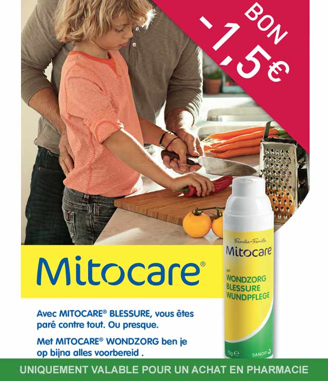 Cashback Mitocare - Blessure 1,50€ Remboursé sur myShopi