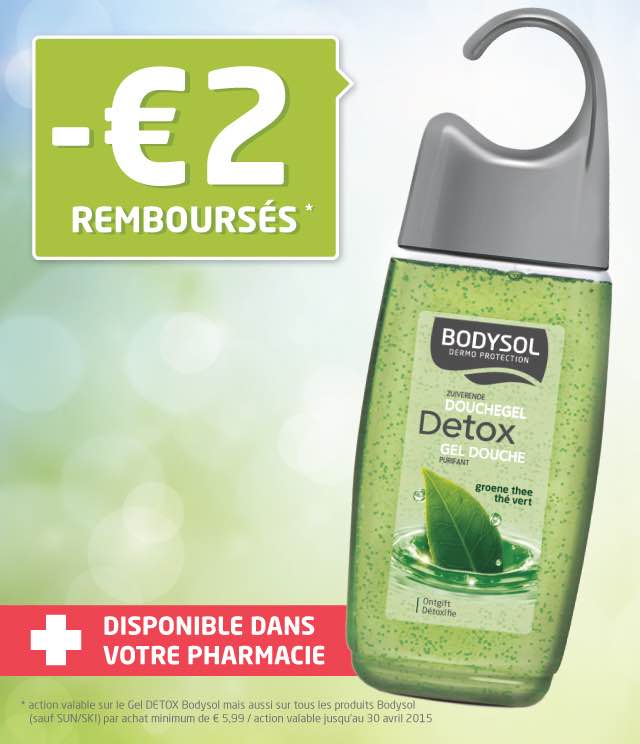 Cashback Gel douche Detox 2€ Remboursés sur myShopi