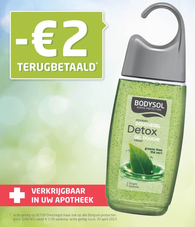 Douchegel Detox 2€ Terugbetaald cashback op myShopi