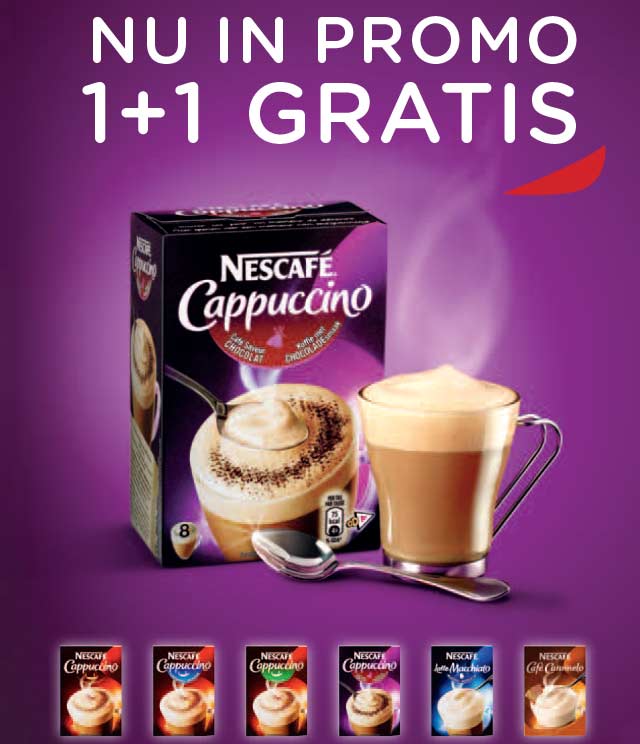 NESCAFÉ® Cappuccino 1 + 1 Gratis cashback op myShopi