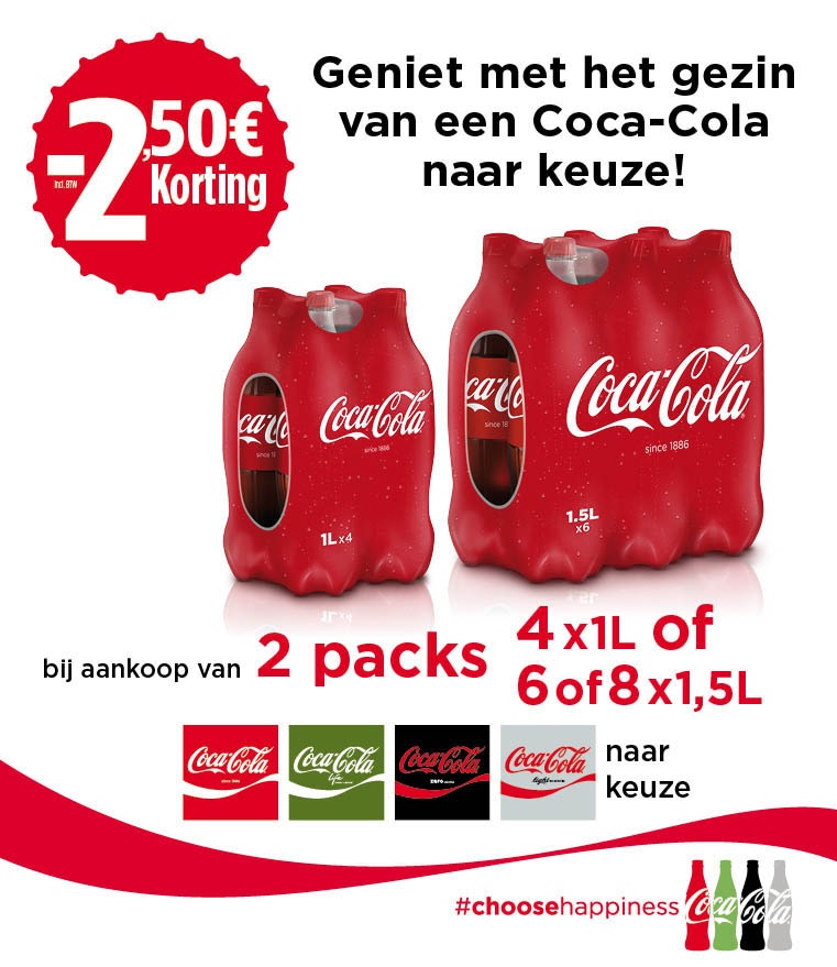 Coca Cola Family Offer €2,50 Terugbetaald cashback op myShopi