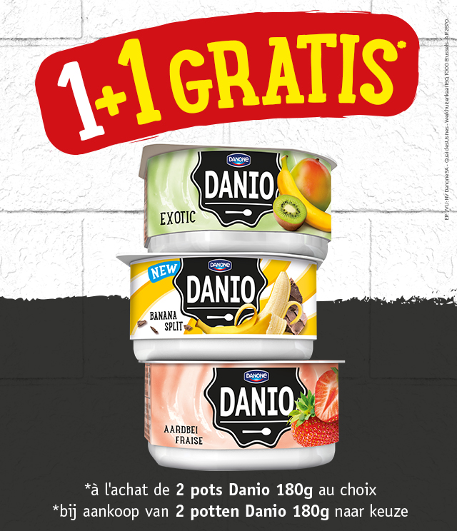Danio 180g 1+1 gratis cashback op myShopi