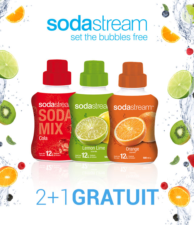 Cashback Sodastream Sodamix 2 + 1 Gratuit sur myShopi