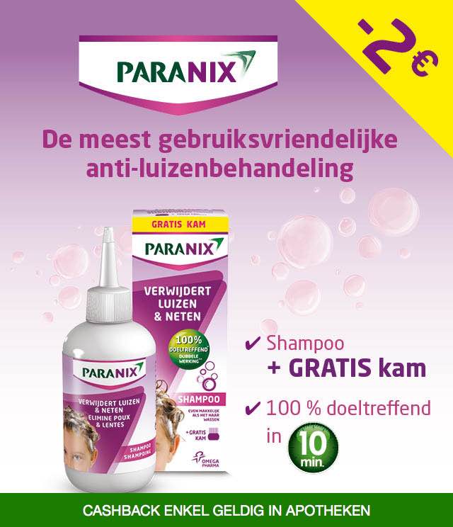 Paranix - Anti-luizenbehandeling 2€ Terugbetaald cashback op myShopi