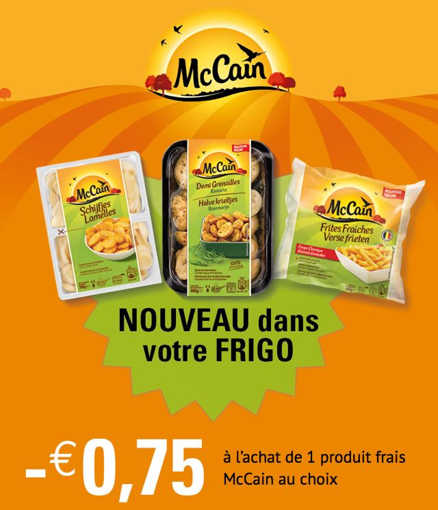 Cashback McCain 0,75€ Remboursé sur myShopi