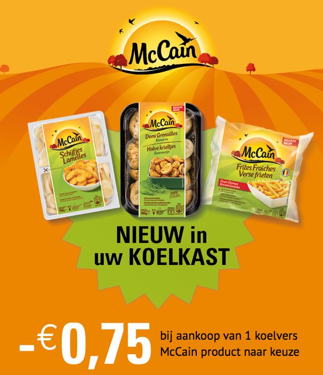 McCain 0,75€ Terugbetaald cashback op myShopi