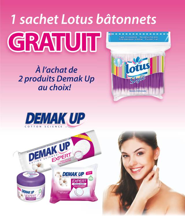 Cashback Demak Up + Lotus Bâtonnets 2+1 Gratuit sur myShopi