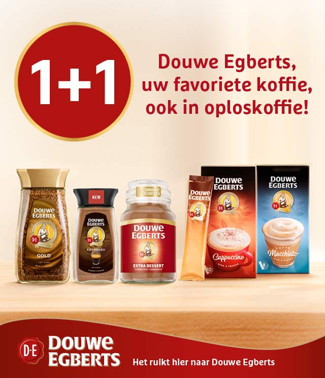 Douwe Egberts oploskoffie 1+1 gratis cashback op myShopi